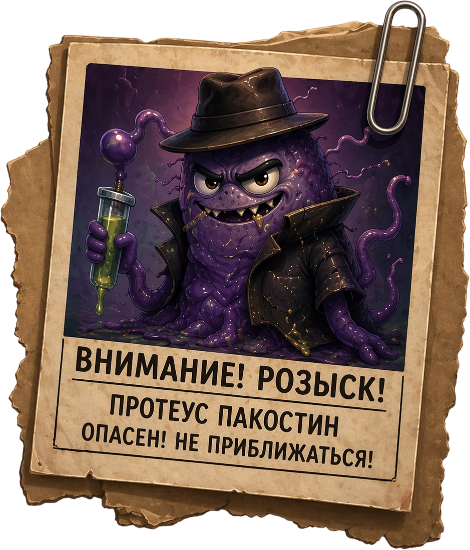 Розыск Протеуса Пакостина
