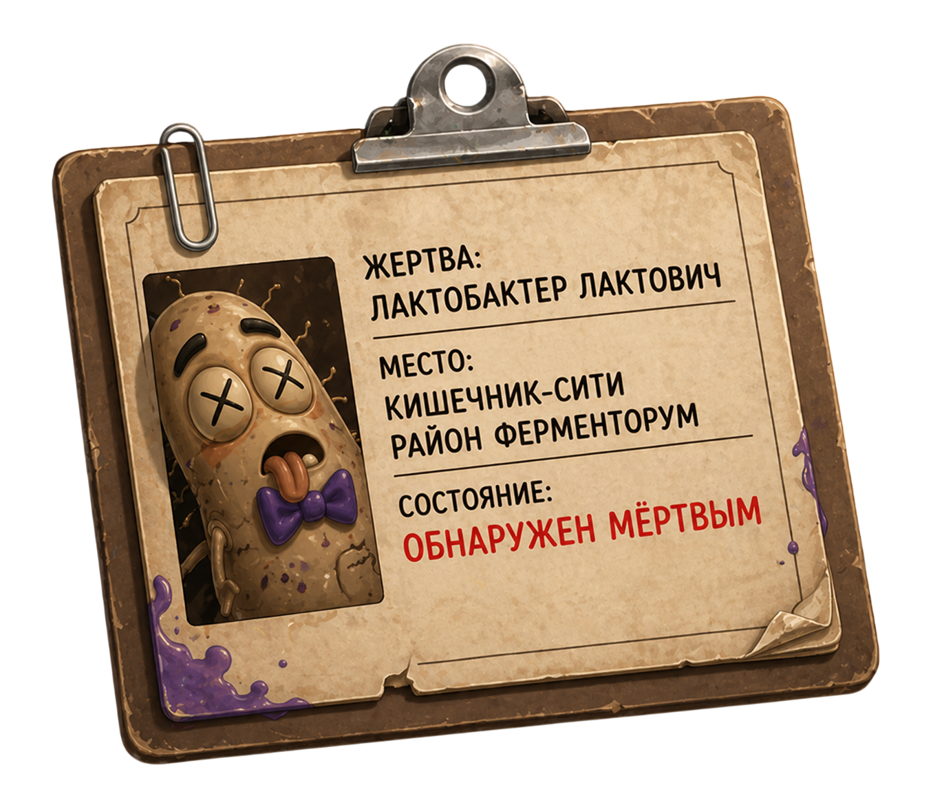 Досье жертвы Лактобактера Лактовича